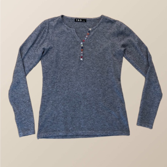 Cozy Knit Grey Long Sleeve, lightly worn - Picture 1 of 4